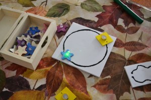 Circuits elèctrics amb pintura conductora