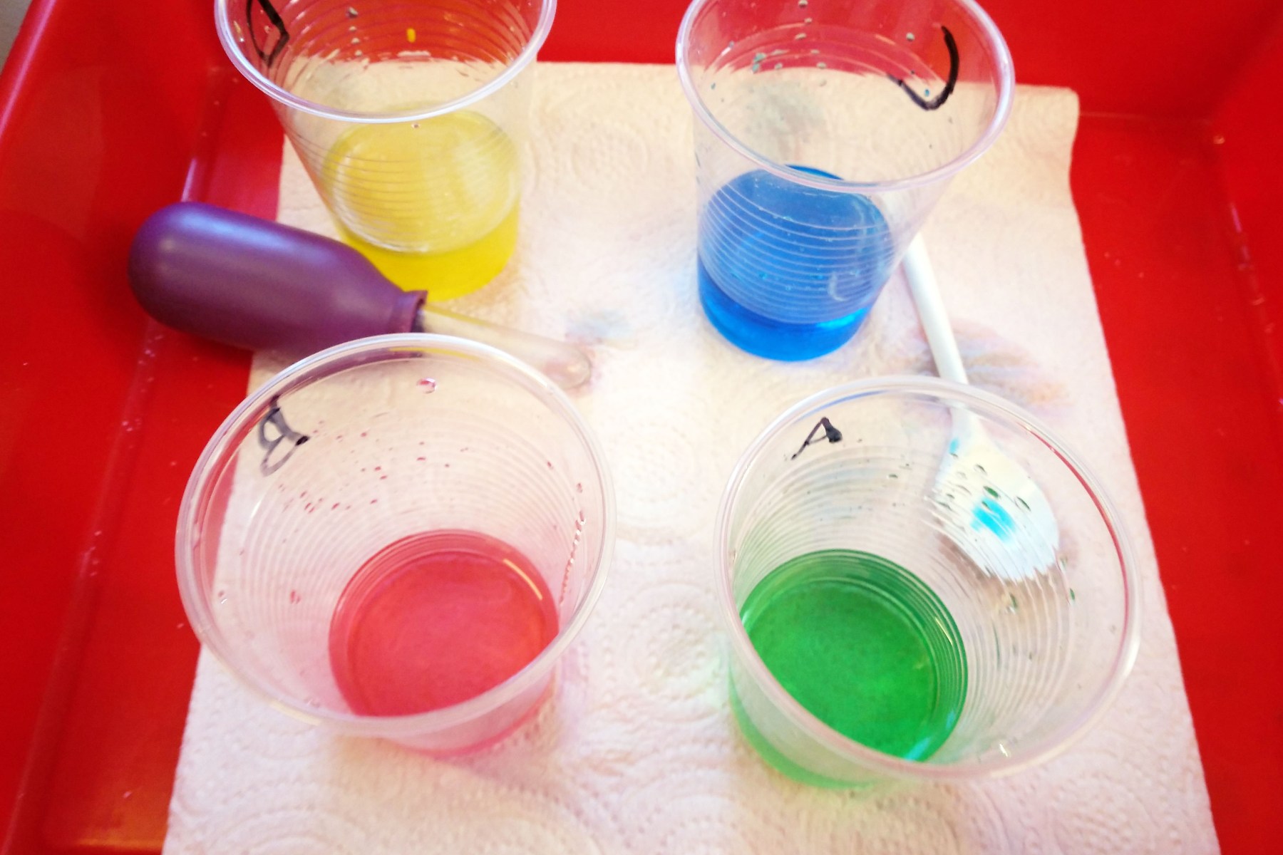 Tallers extraescolars química-física densitat dels líquids Badalona