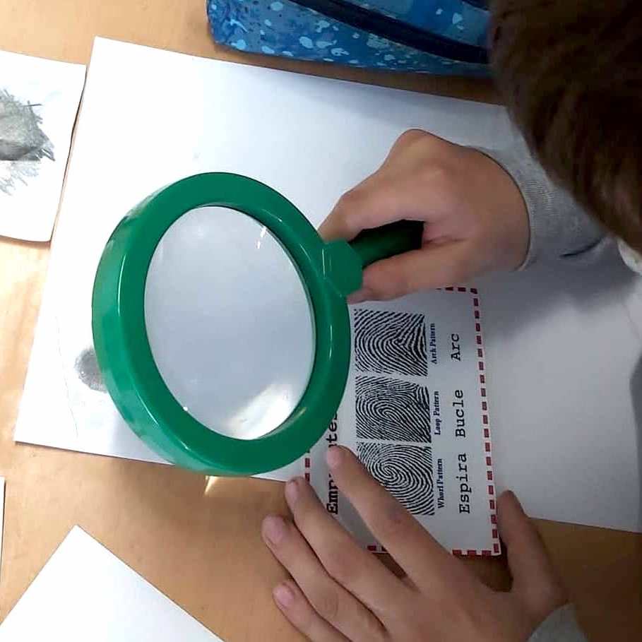 Taller Empremtes dactilars Dactiloscòpia