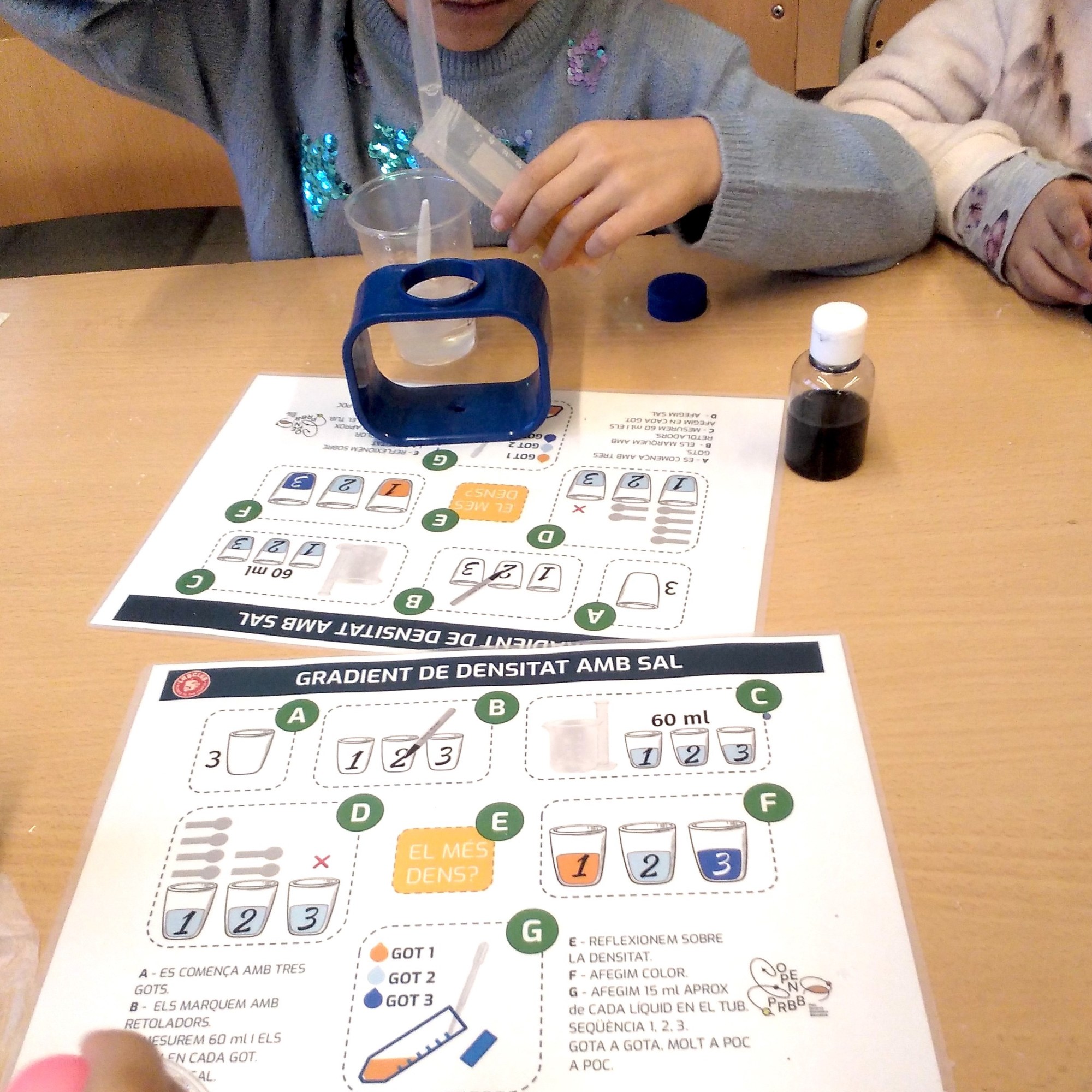 Tallers ciència química-física densitat dels líquids