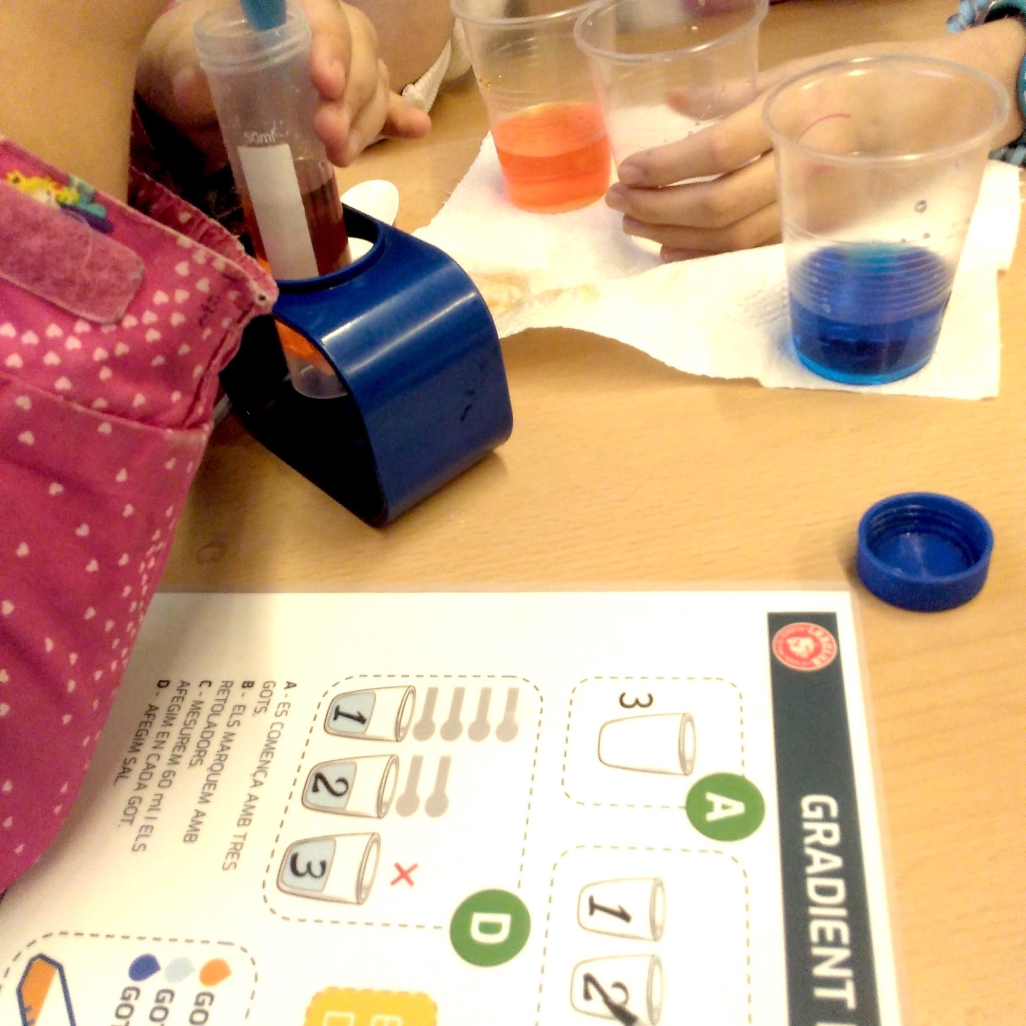 Tallers ciència química-física densitat dels líquids