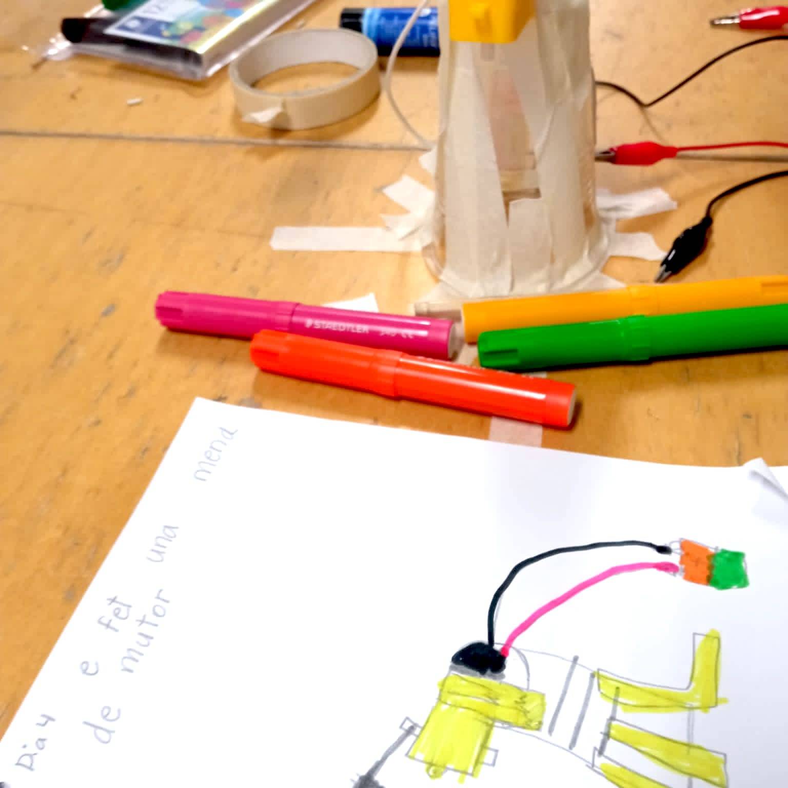 Tallers Ciència Tecnologia STEAM Circuits Elèctrics motors